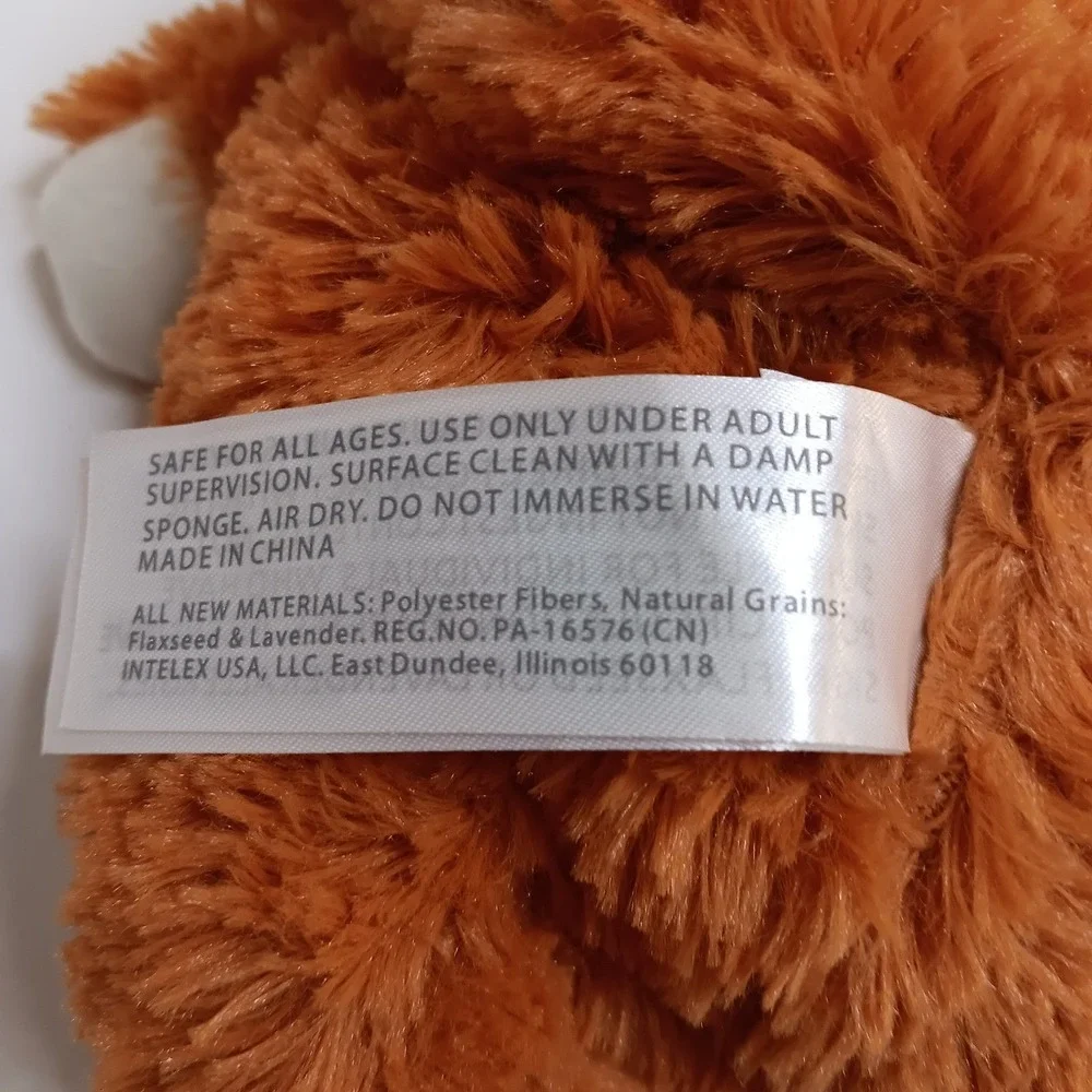 Warmies Fox Plush Stuffed‎ Animal Orange White Microwavable Heatable Toy
